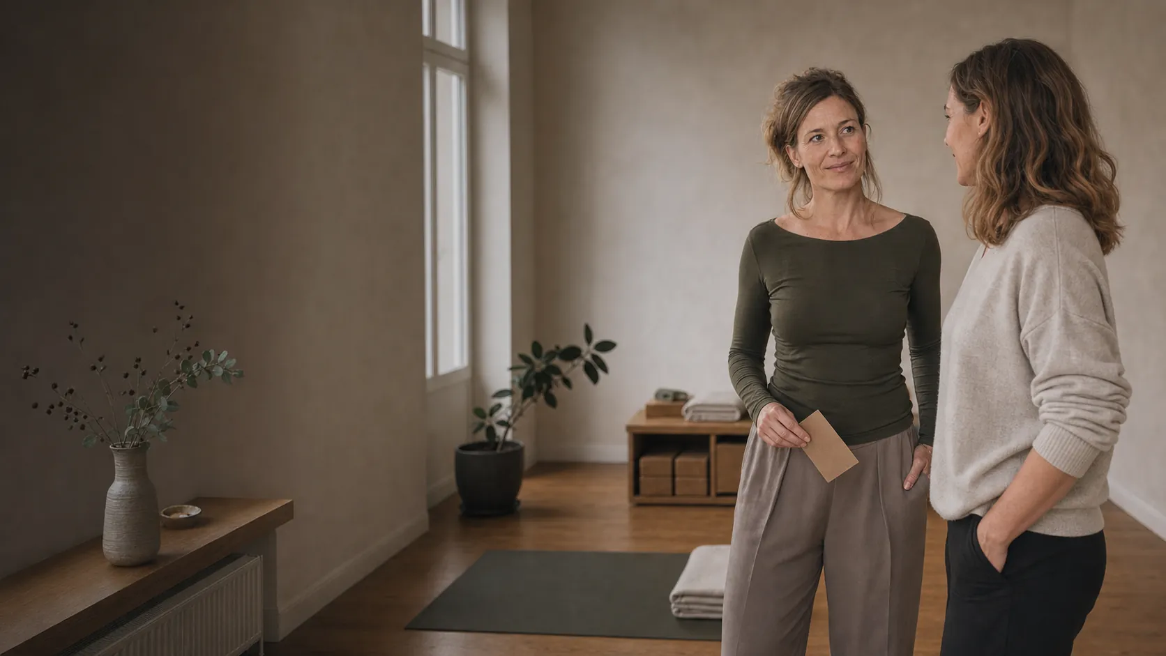 Ida im persönlichen Gespräch nach einer Bewegungsanalyse